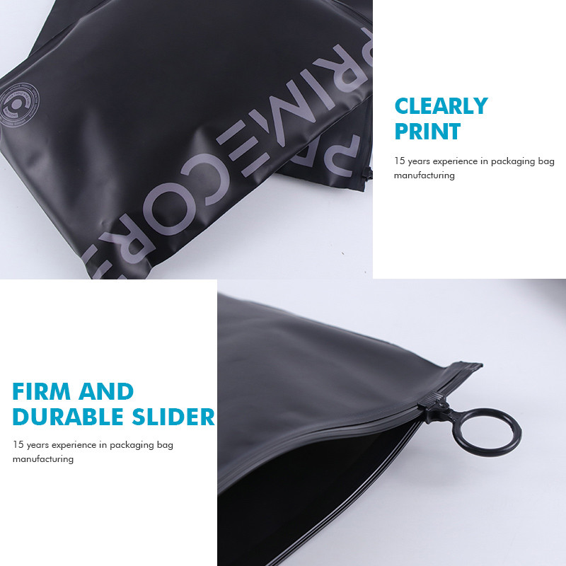 Beg zip pakaian CPE logo tersuai hitam matte dengan bulatan (5)