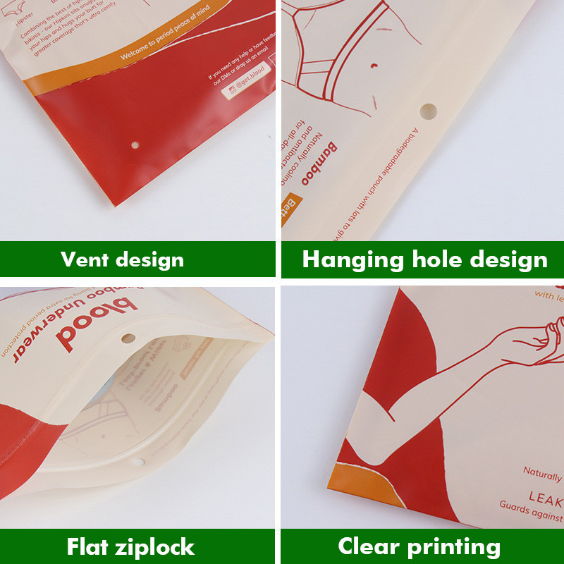 recycle biodegradable custom Logo resealable clothing ziplock bags (2)